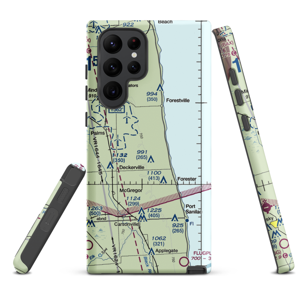 Indian Creek Ranch Airport (56G) VFR Sectional Samsung Phone Case Samsung Galaxy S22 Ultra model shown