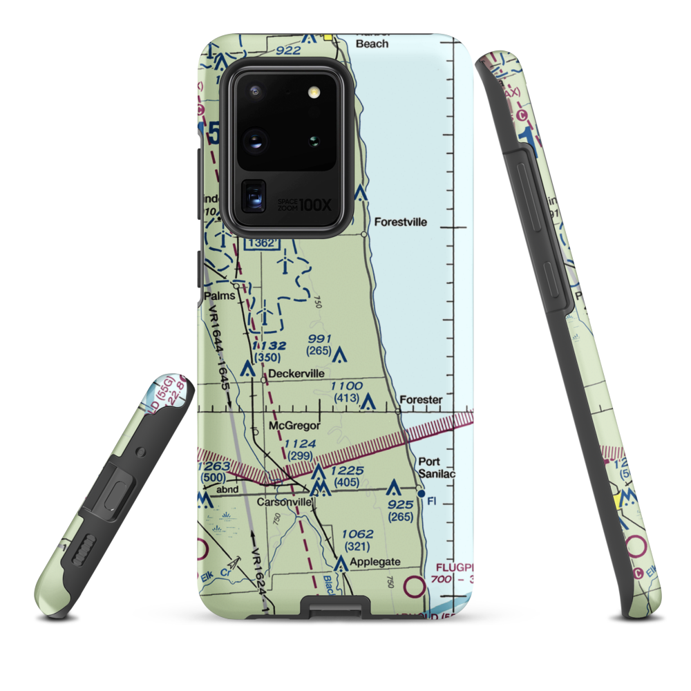 Indian Creek Ranch Airport (56G) VFR Sectional Samsung Phone Case Samsung Galaxy S20 Ultra model shown