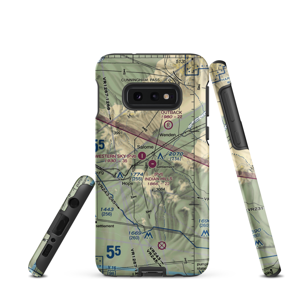 Indian Hills Airpark (2AZ1) VFR Sectional Samsung Phone Case Samsung Galaxy S10 Plus model shown