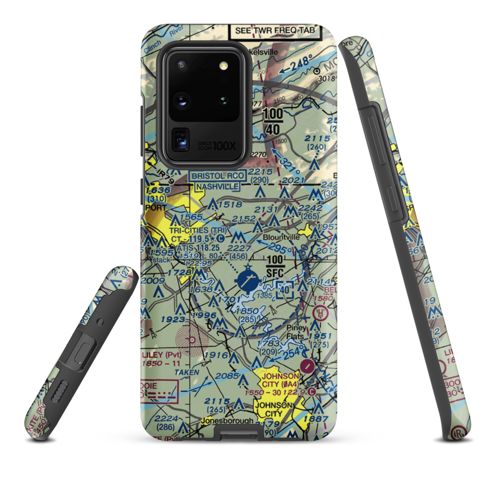 Indian Springs Airport (3TN0) VFR Sectional Samsung Phone Case Samsung Galaxy S20 Ultra model shown