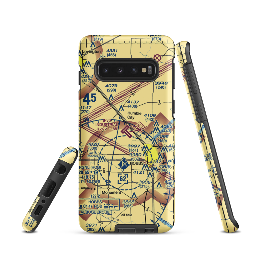 Industrial Airpark (NM83) VFR Sectional Samsung Phone Case Samsung Galaxy S10 model shown