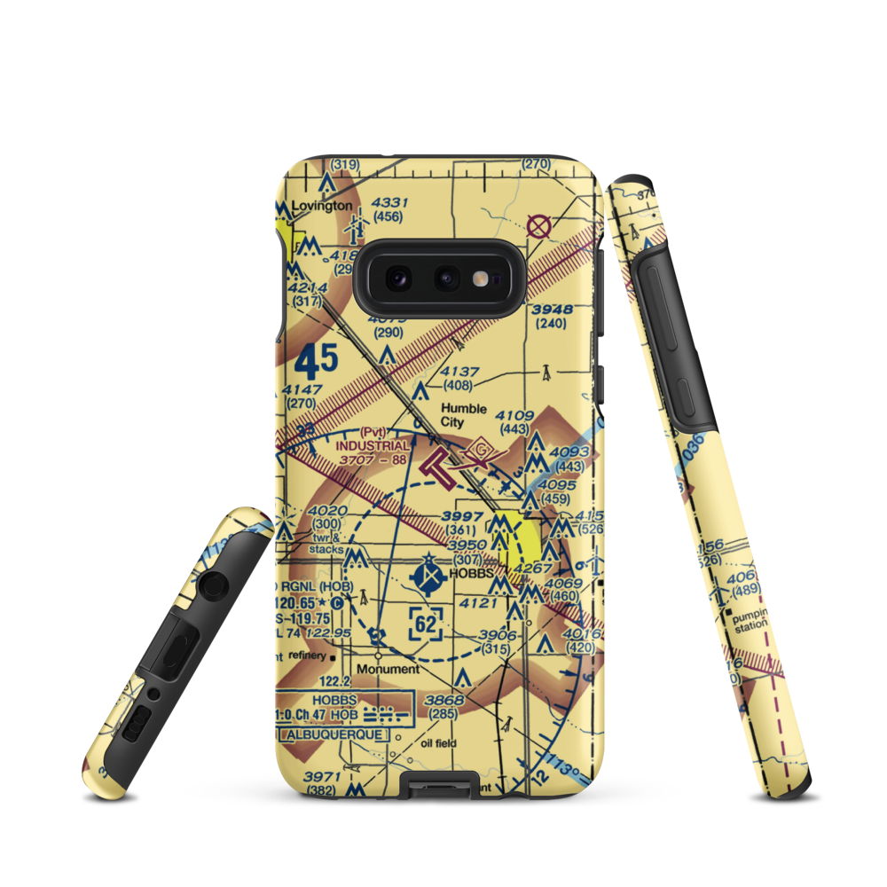 Industrial Airpark (NM83) VFR Sectional Samsung Phone Case Samsung Galaxy S10 Plus model shown