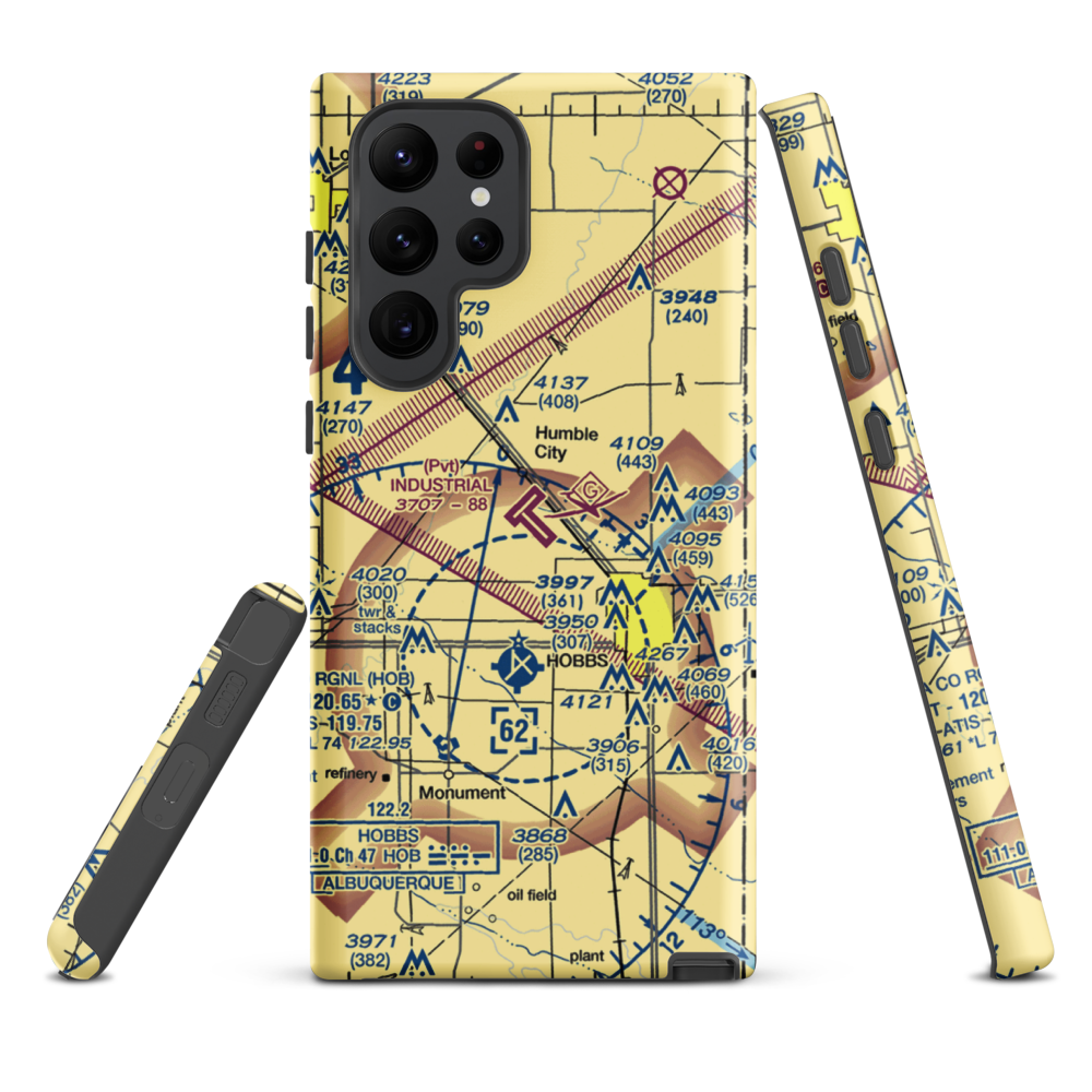 Industrial Airpark (NM83) VFR Sectional Samsung Phone Case Samsung Galaxy S22 Ultra model shown