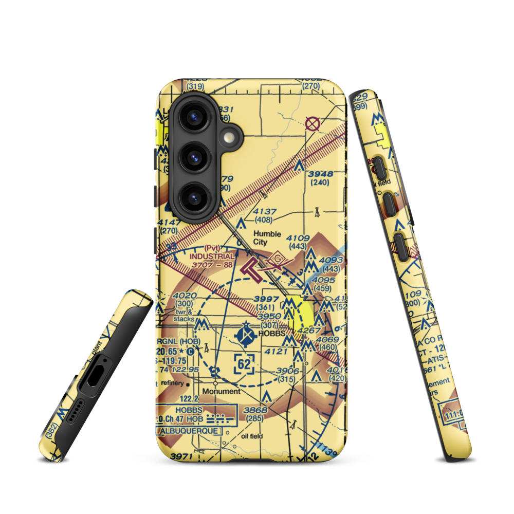 Industrial Airpark (NM83) VFR Sectional Samsung Phone Case Samsung Galaxy S24 model shown