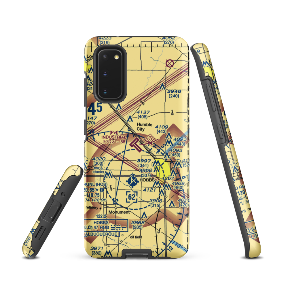Industrial Airpark (NM83) VFR Sectional Samsung Phone Case Samsung Galaxy S20 model shown