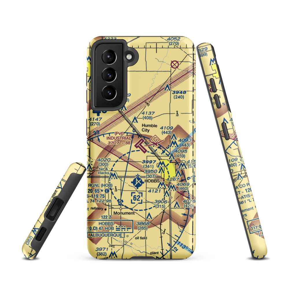 Industrial Airpark (NM83) VFR Sectional Samsung Phone Case Samsung Galaxy S21 model shown