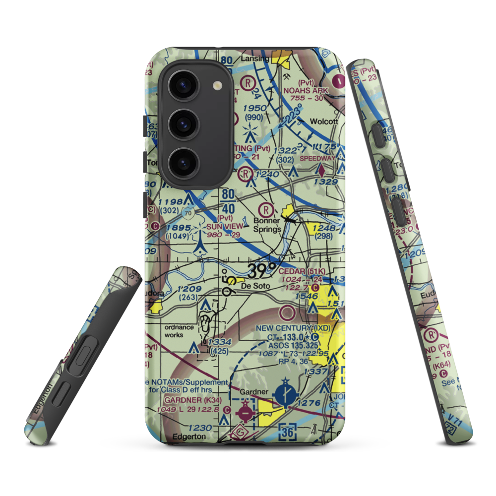 Ingels Aerodrome (4KS2) VFR Sectional Samsung Phone Case Samsung Galaxy S23 Plus model shown