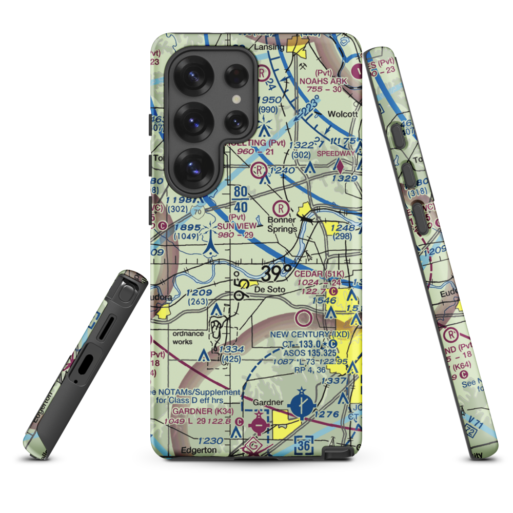 Ingels Aerodrome (4KS2) VFR Sectional Samsung Phone Case Samsung Galaxy S25 Ultra model shown