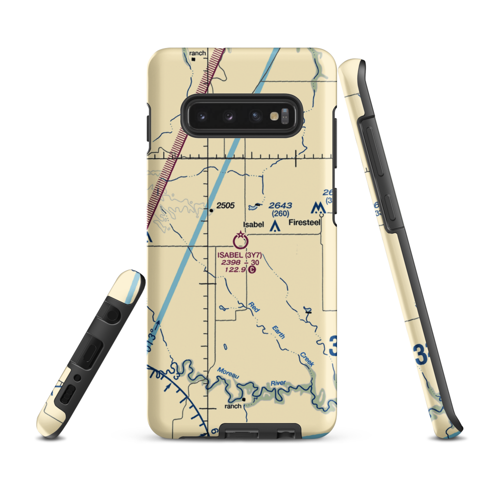 Isabel Municipal Airport (3Y7) VFR Sectional Samsung Phone Case Samsung Galaxy S10 Plus model shown