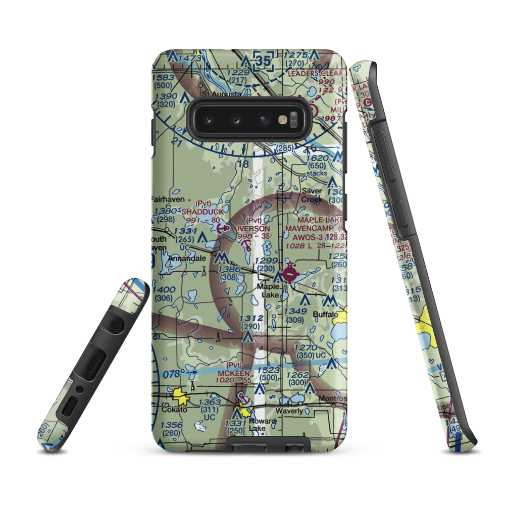 Iverson Seaplane Base (58MN) VFR Sectional Samsung Phone Case Samsung Galaxy S10e model shown