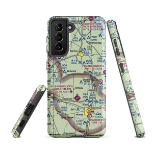 J & C Antique Airfield (4KY0) VFR Sectional Samsung Phone Case