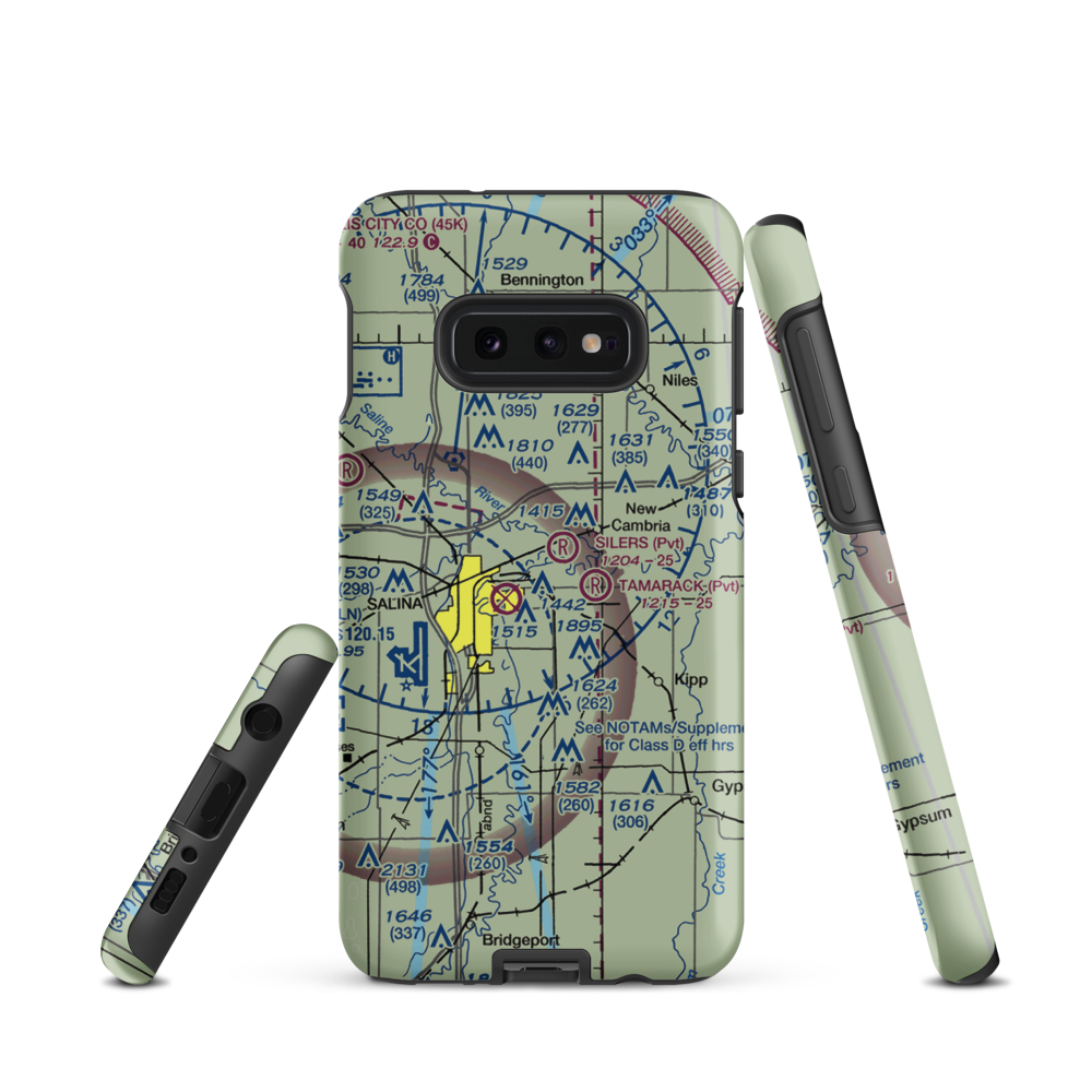 J Roesner Airport (SN00) VFR Sectional Samsung Phone Case Samsung Galaxy S10e model shown