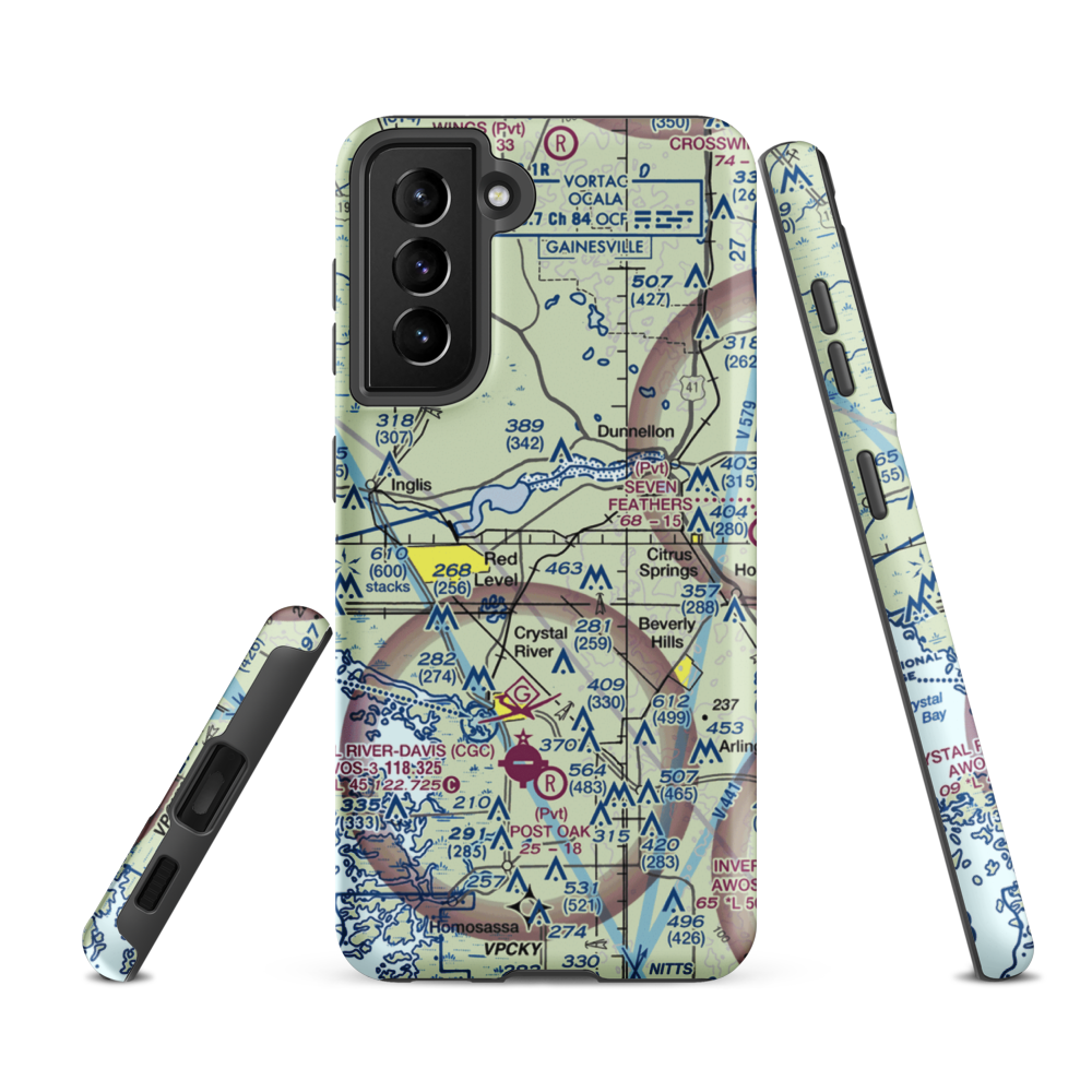 J.R.'s STOLport (66FD) VFR Sectional Samsung Phone Case Samsung Galaxy S21 FE model shown