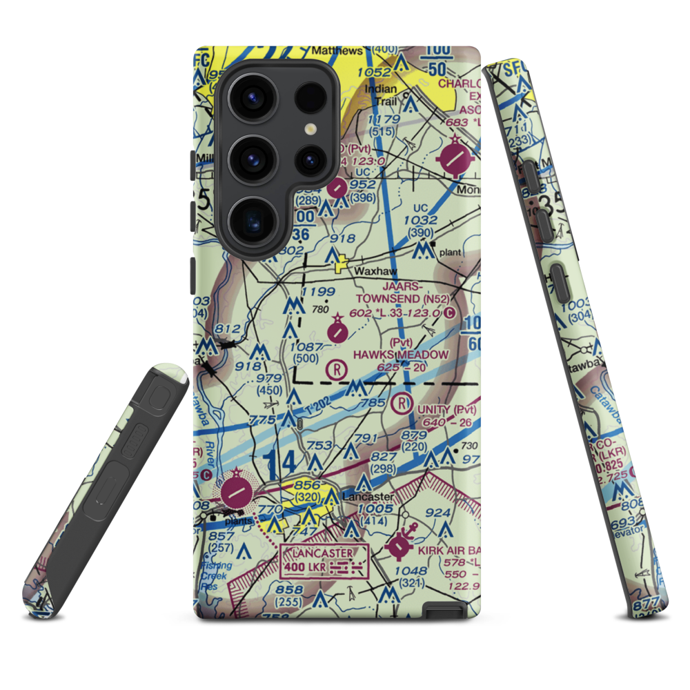 Jaars Townsend Airport (N52) VFR Sectional Samsung Phone Case Samsung Galaxy S23 Ultra model shown