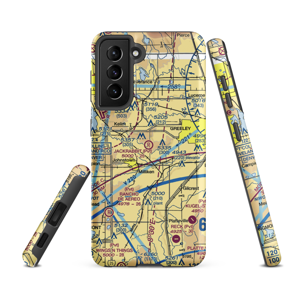 Jackrabbit Strip (2CO3) VFR Sectional Samsung Phone Case Samsung Galaxy S21 FE model shown