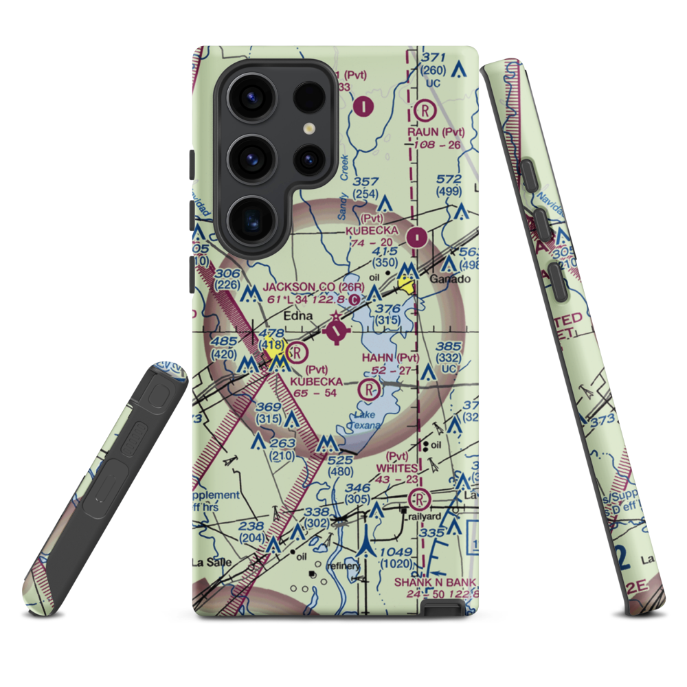 Jackson County Airport (26R) VFR Sectional Samsung Phone Case Samsung Galaxy S23 Ultra model shown