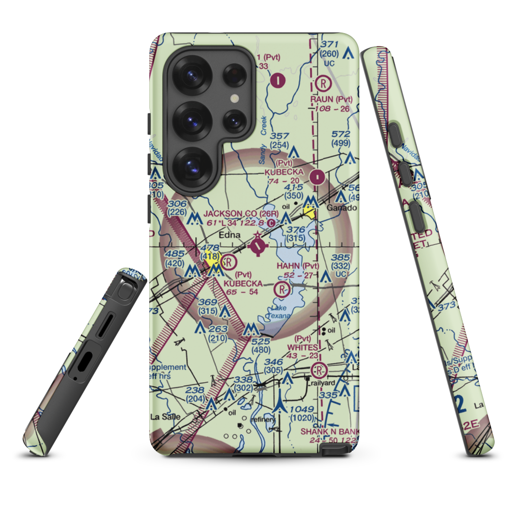 Jackson County Airport (26R) VFR Sectional Samsung Phone Case Samsung Galaxy S25 Ultra model shown