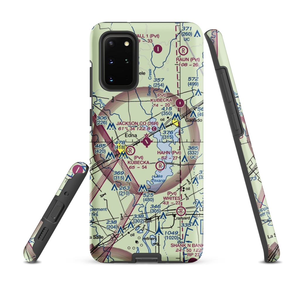 Jackson County Airport (26R) VFR Sectional Samsung Phone Case Samsung Galaxy S20 Plus model shown
