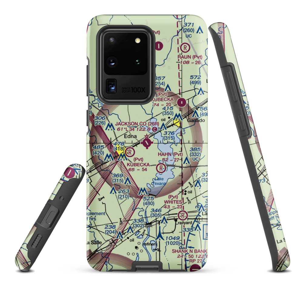 Jackson County Airport (26R) VFR Sectional Samsung Phone Case Samsung Galaxy S20 Ultra model shown