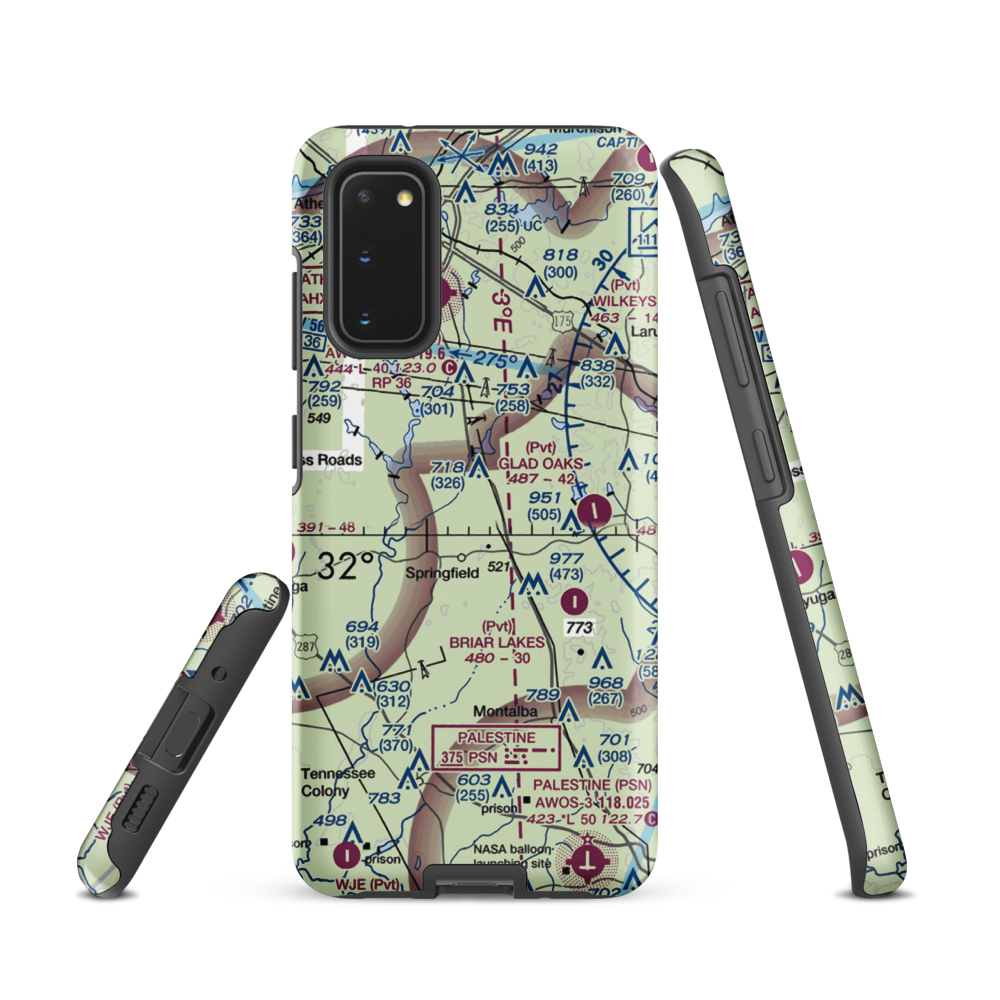 Jacksonville / Hunter Field (17XA) VFR Sectional Samsung Phone Case Samsung Galaxy S20 model shown
