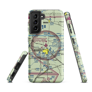 Jacksonville Municipal Airport (IJX) VFR Sectional Samsung Phone Case