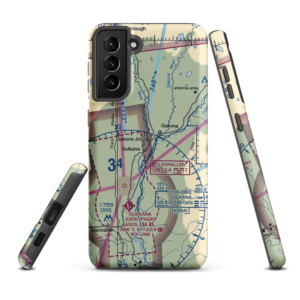 Jacobus Field (8AK1) VFR Sectional Samsung Phone Case Samsung Galaxy S21 Plus model shown