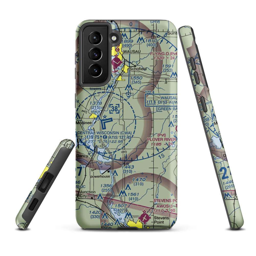 Jaks Field (56WI) VFR Sectional Samsung Phone Case Samsung Galaxy S21 FE model shown