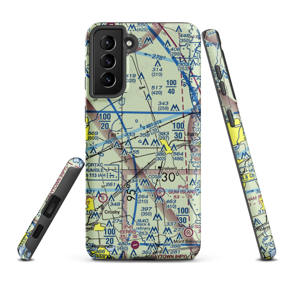 Jamison Airstrip (4TE6) VFR Sectional Samsung Phone Case Samsung Galaxy S21 FE model shown