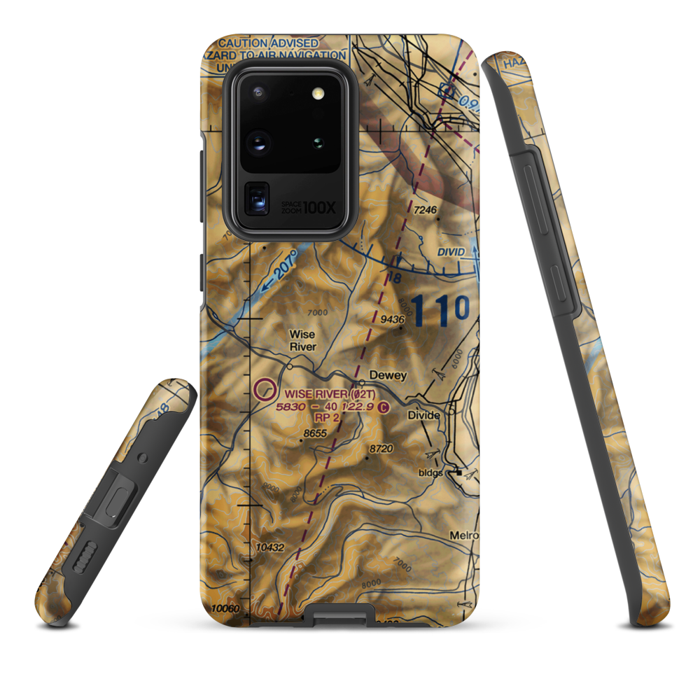 Jerry Creek Airport (MT14) VFR Sectional Samsung Phone Case Samsung Galaxy S20 Ultra model shown