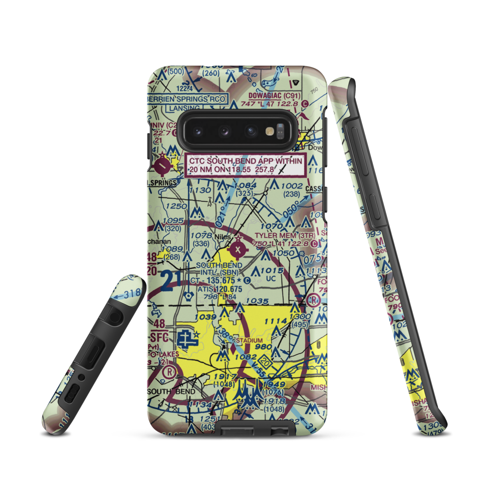 Jerry Tyler Memorial Airport (3TR) VFR Sectional Samsung Phone Case Samsung Galaxy S10 model shown