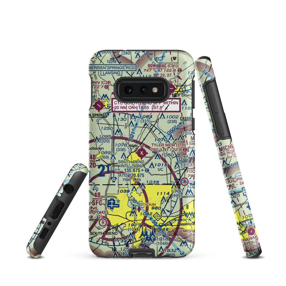 Jerry Tyler Memorial Airport (3TR) VFR Sectional Samsung Phone Case Samsung Galaxy S10 Plus model shown