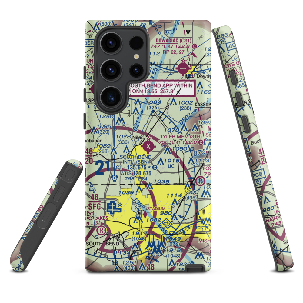 Jerry Tyler Memorial Airport (3TR) VFR Sectional Samsung Phone Case Samsung Galaxy S23 Ultra model shown