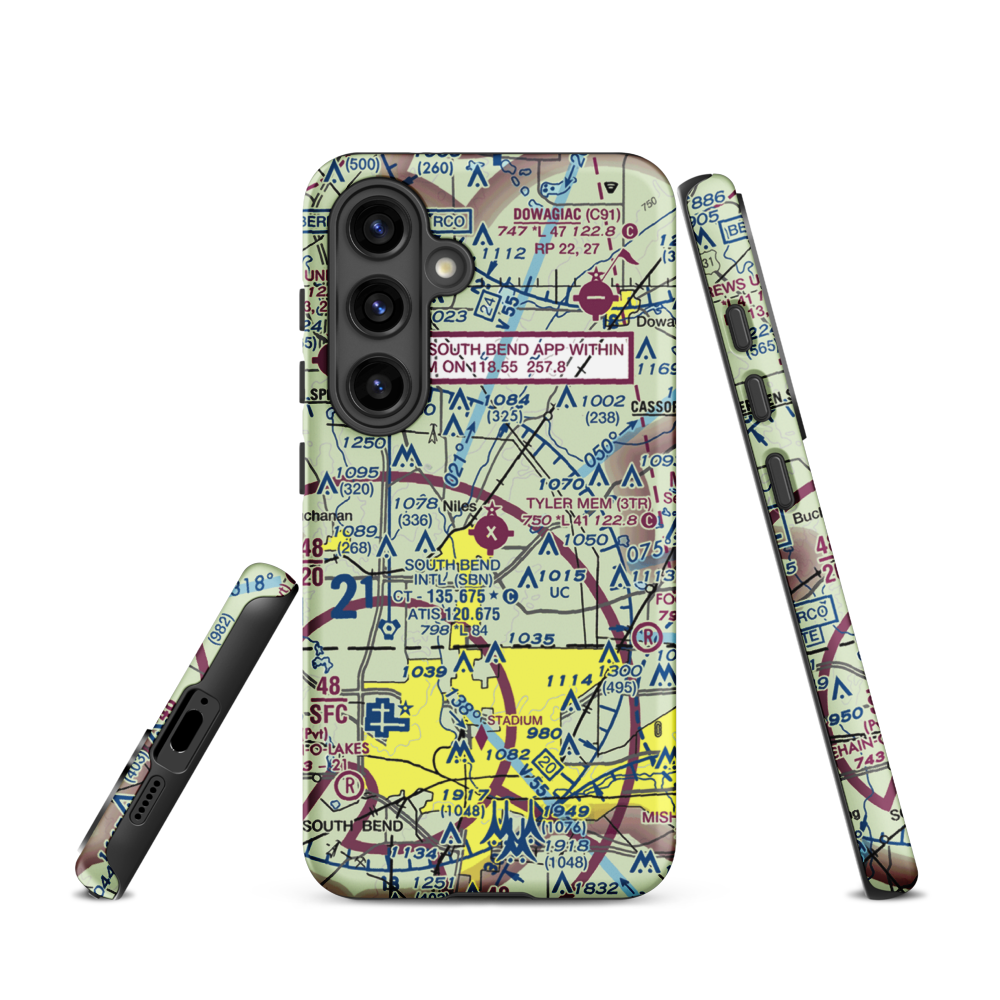 Jerry Tyler Memorial Airport (3TR) VFR Sectional Samsung Phone Case Samsung Galaxy S24 model shown