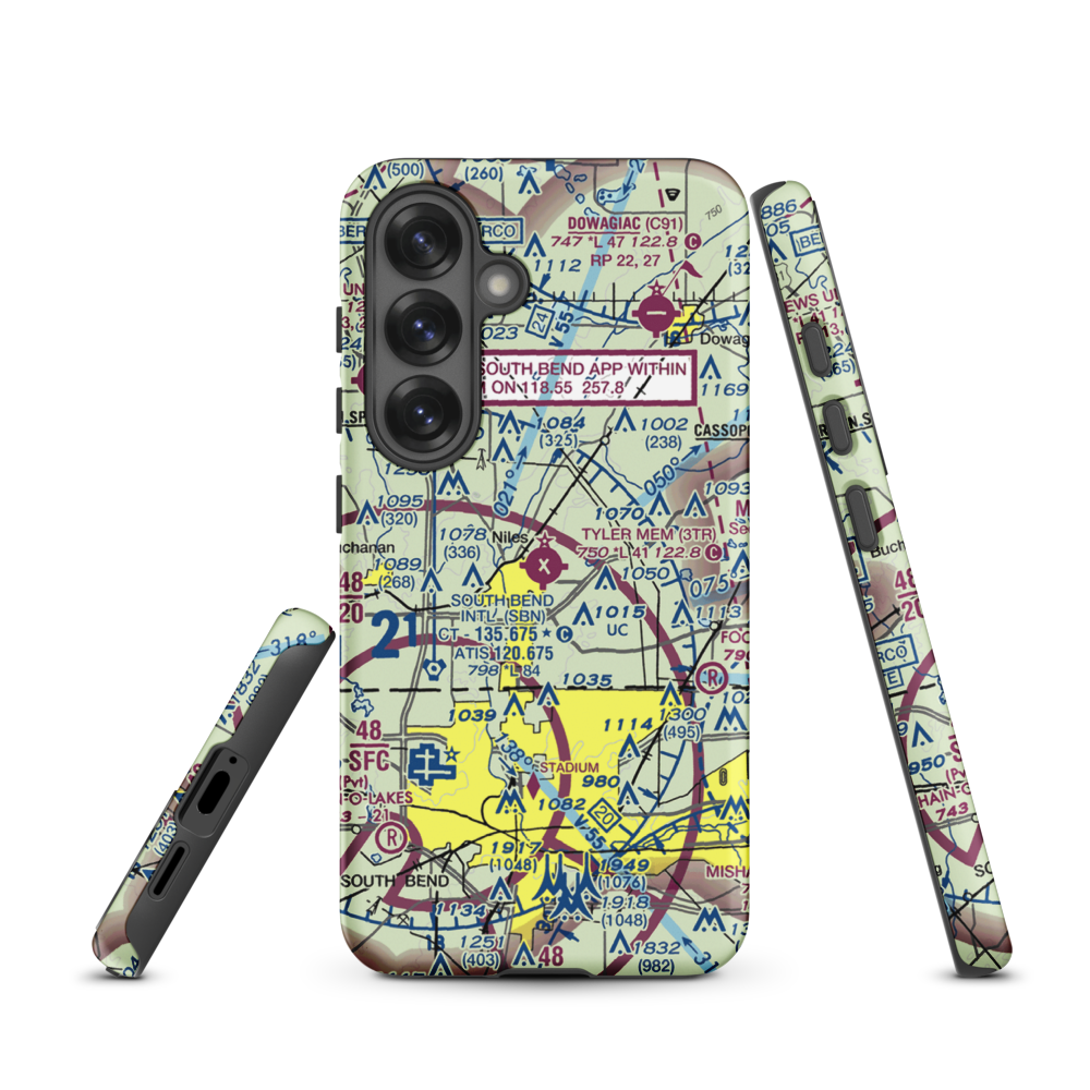 Jerry Tyler Memorial Airport (3TR) VFR Sectional Samsung Phone Case Samsung Galaxy S25 model shown