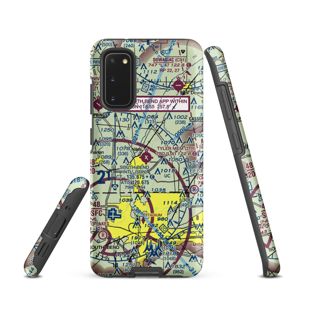 Jerry Tyler Memorial Airport (3TR) VFR Sectional Samsung Phone Case Samsung Galaxy S20 model shown