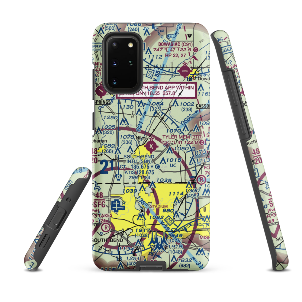 Jerry Tyler Memorial Airport (3TR) VFR Sectional Samsung Phone Case Samsung Galaxy S20 Plus model shown