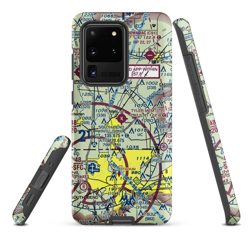 Jerry Tyler Memorial Airport (3TR) VFR Sectional Samsung Phone Case Samsung Galaxy S20 Ultra model shown