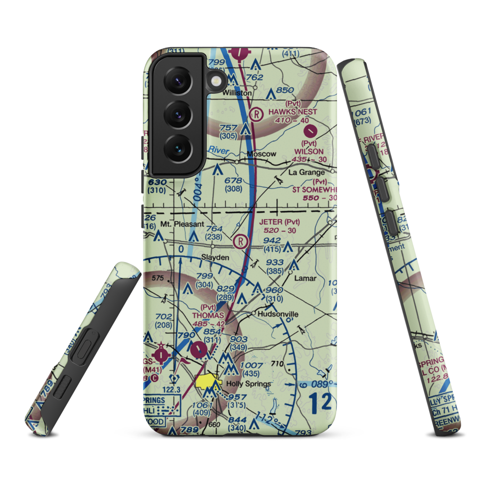 Jeter Field (4MS3) VFR Sectional Samsung Phone Case Samsung Galaxy S22 Plus model shown