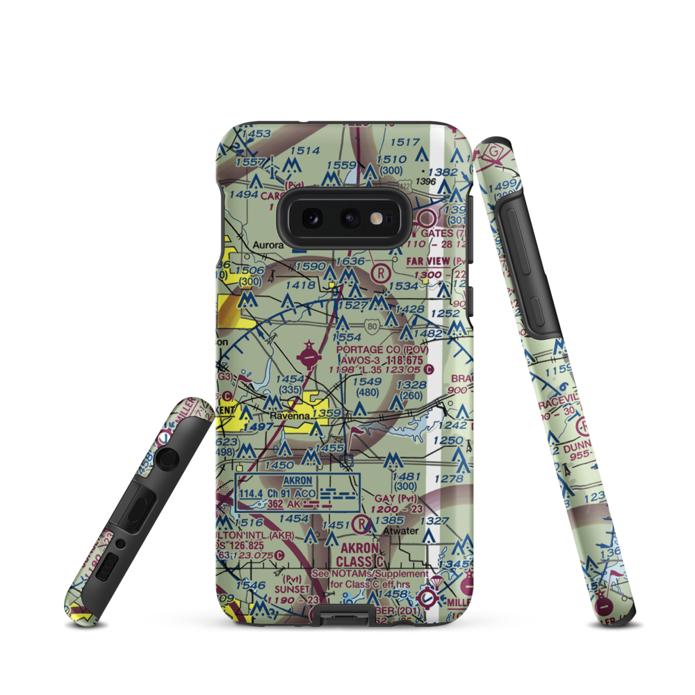 Jetway Airport (61OH) VFR Sectional Samsung Phone Case Samsung Galaxy S10e model shown