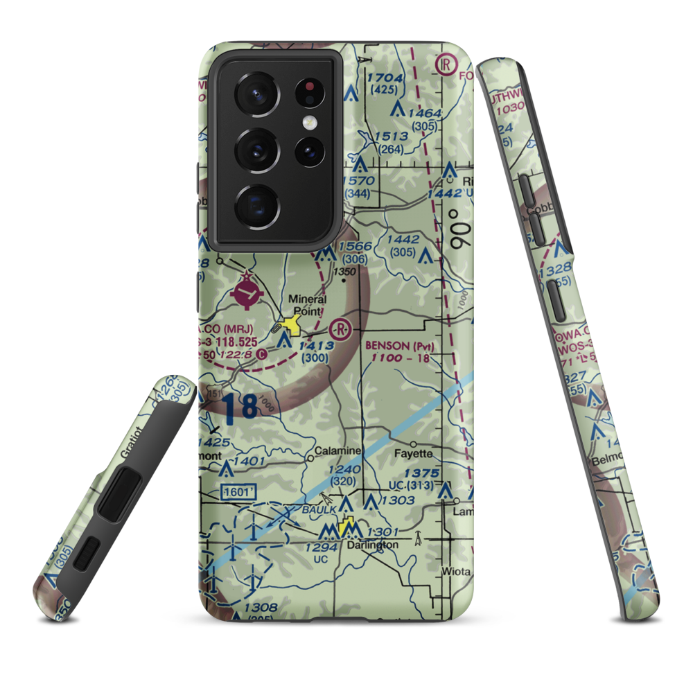 Jim Benson Field (WI16) VFR Sectional Samsung Phone Case Samsung Galaxy S21 Ultra model shown