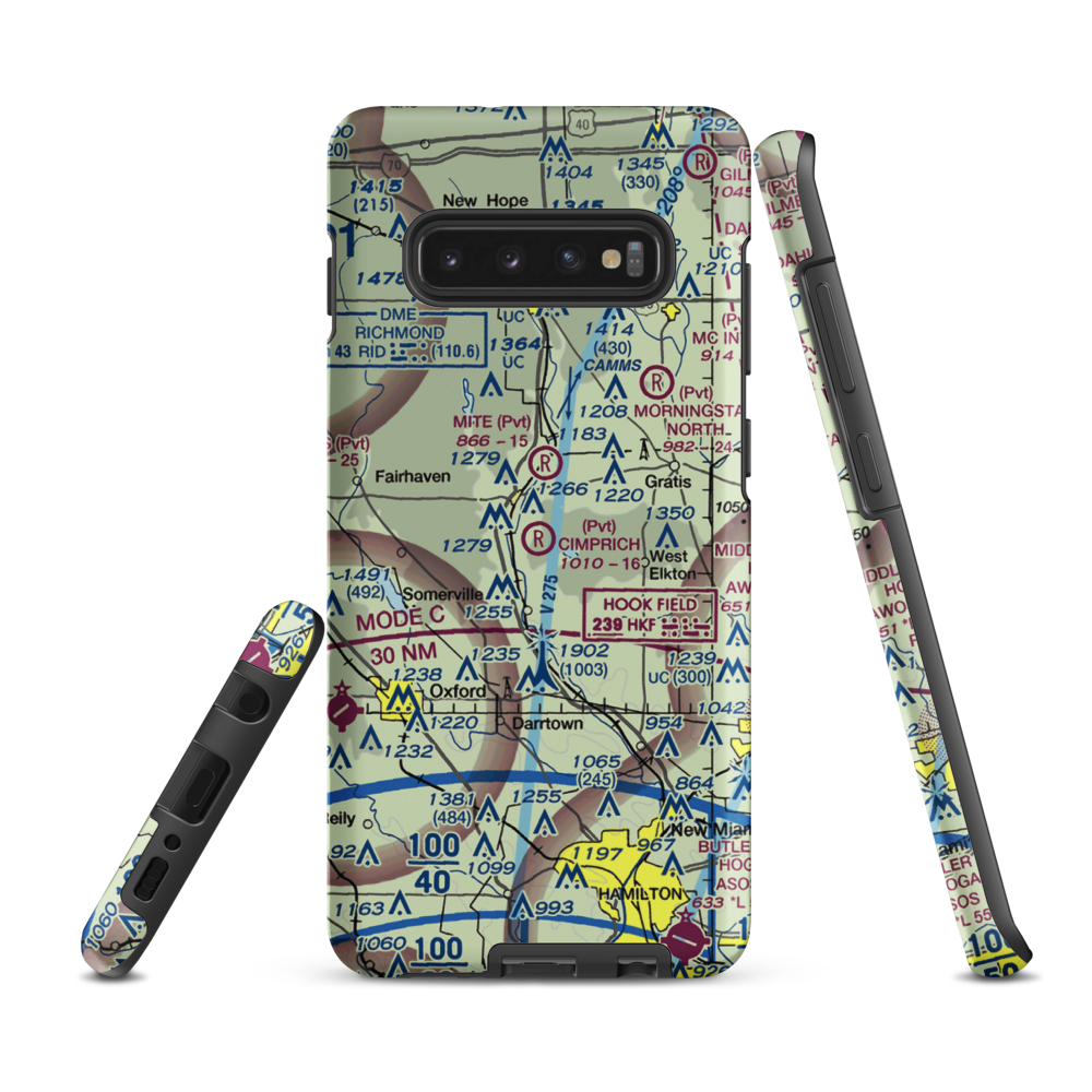 Joe Cimprich Airport (90OI) VFR Sectional Samsung Phone Case Samsung Galaxy S10 Plus model shown