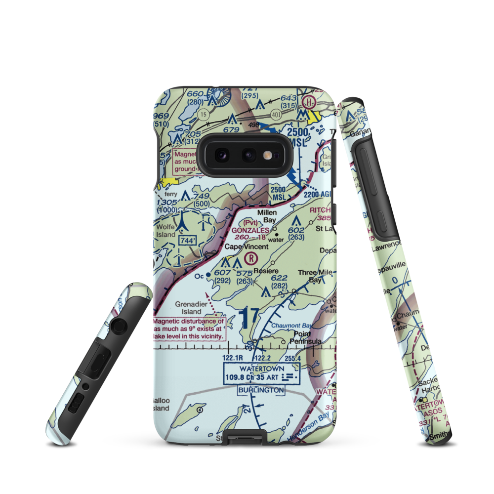 John Gonzales Field (NY69) VFR Sectional Samsung Phone Case Samsung Galaxy S10 Plus model shown