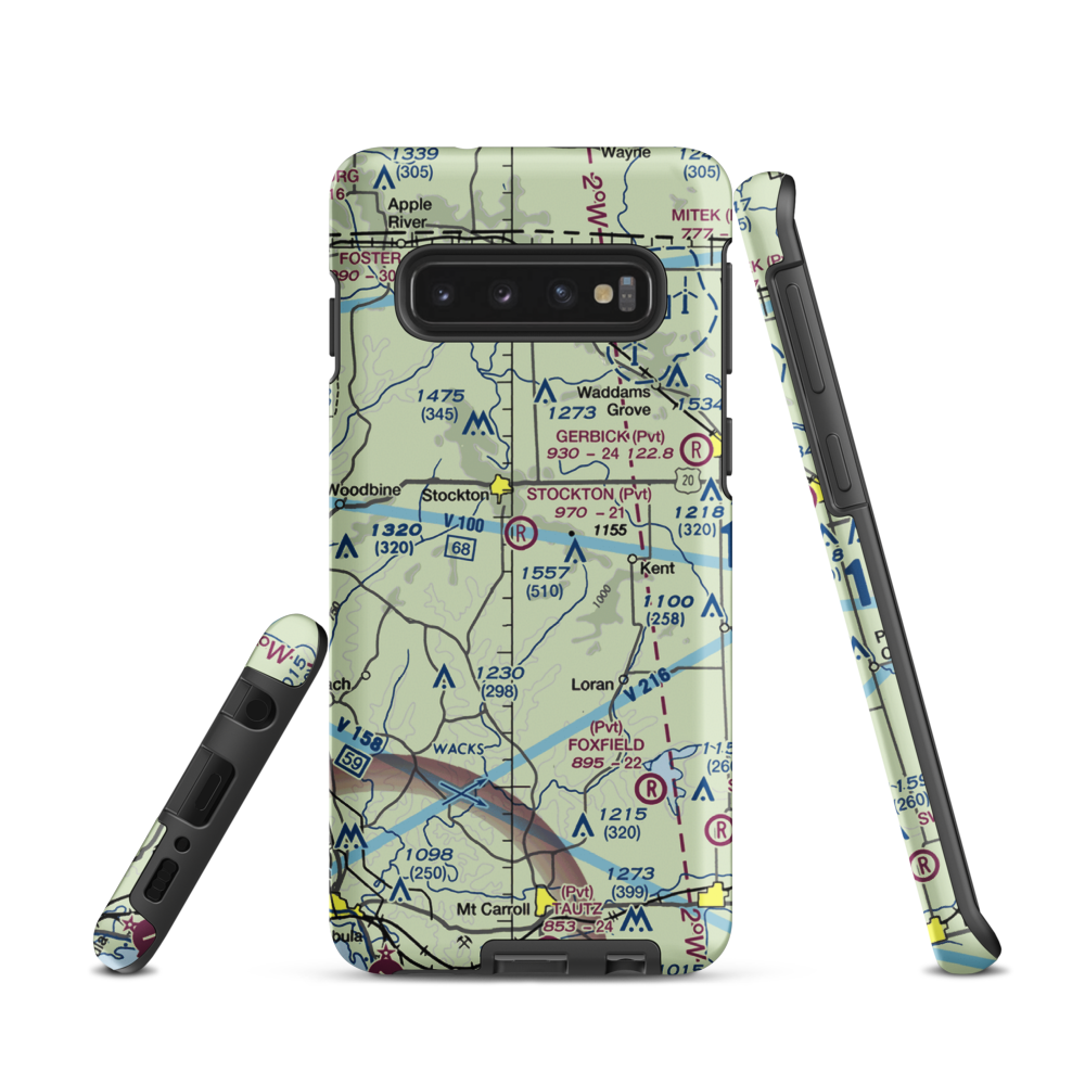 John L Coppernoll Airport (4LL3) VFR Sectional Samsung Phone Case Samsung Galaxy S10 model shown