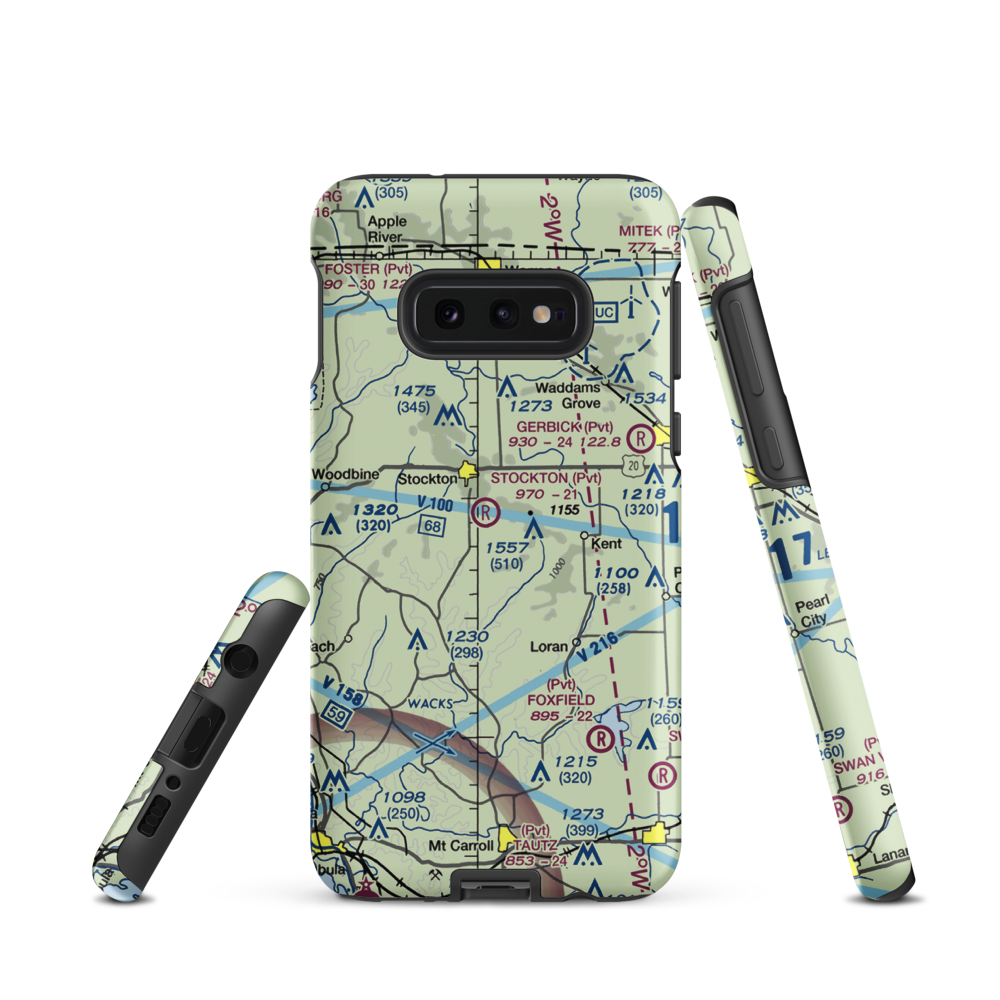 John L Coppernoll Airport (4LL3) VFR Sectional Samsung Phone Case Samsung Galaxy S10 Plus model shown