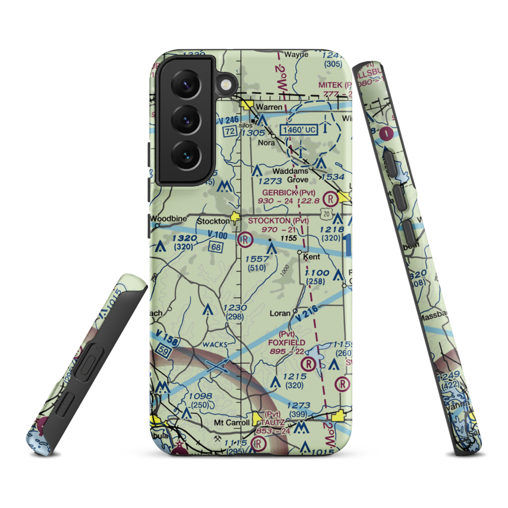 John L Coppernoll Airport (4LL3) VFR Sectional Samsung Phone Case Samsung Galaxy S22 Plus model shown