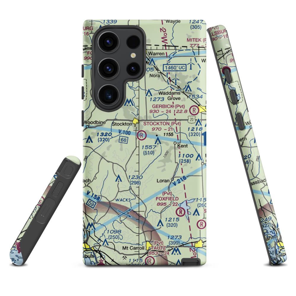 John L Coppernoll Airport (4LL3) VFR Sectional Samsung Phone Case Samsung Galaxy S23 Ultra model shown