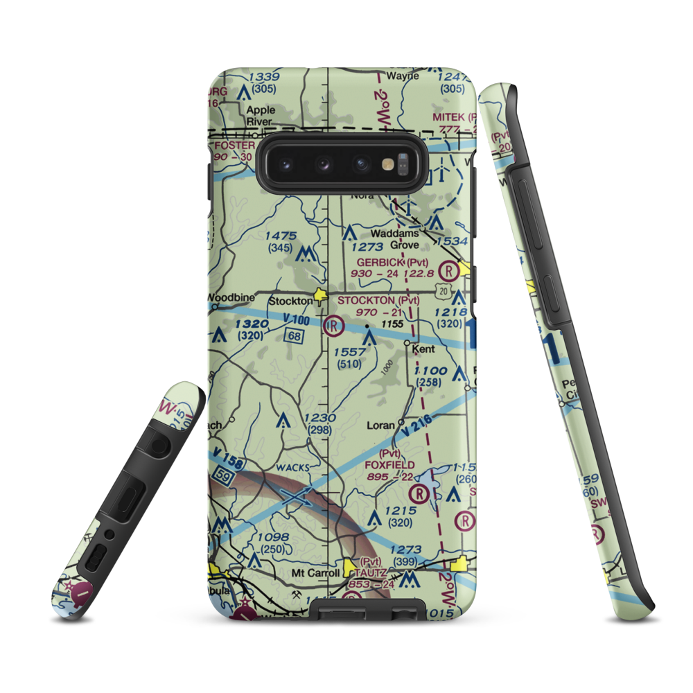 John L Coppernoll Airport (4LL3) VFR Sectional Samsung Phone Case Samsung Galaxy S10e model shown