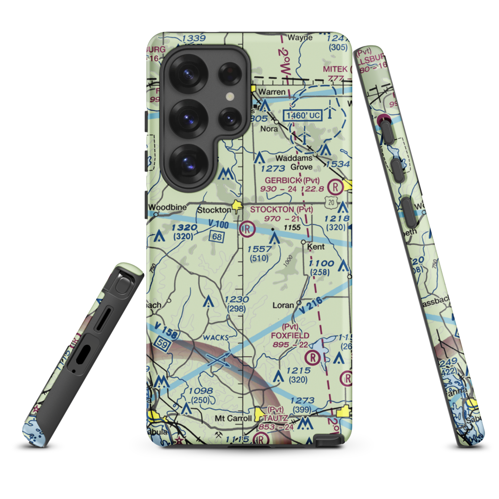 John L Coppernoll Airport (4LL3) VFR Sectional Samsung Phone Case Samsung Galaxy S25 Ultra model shown