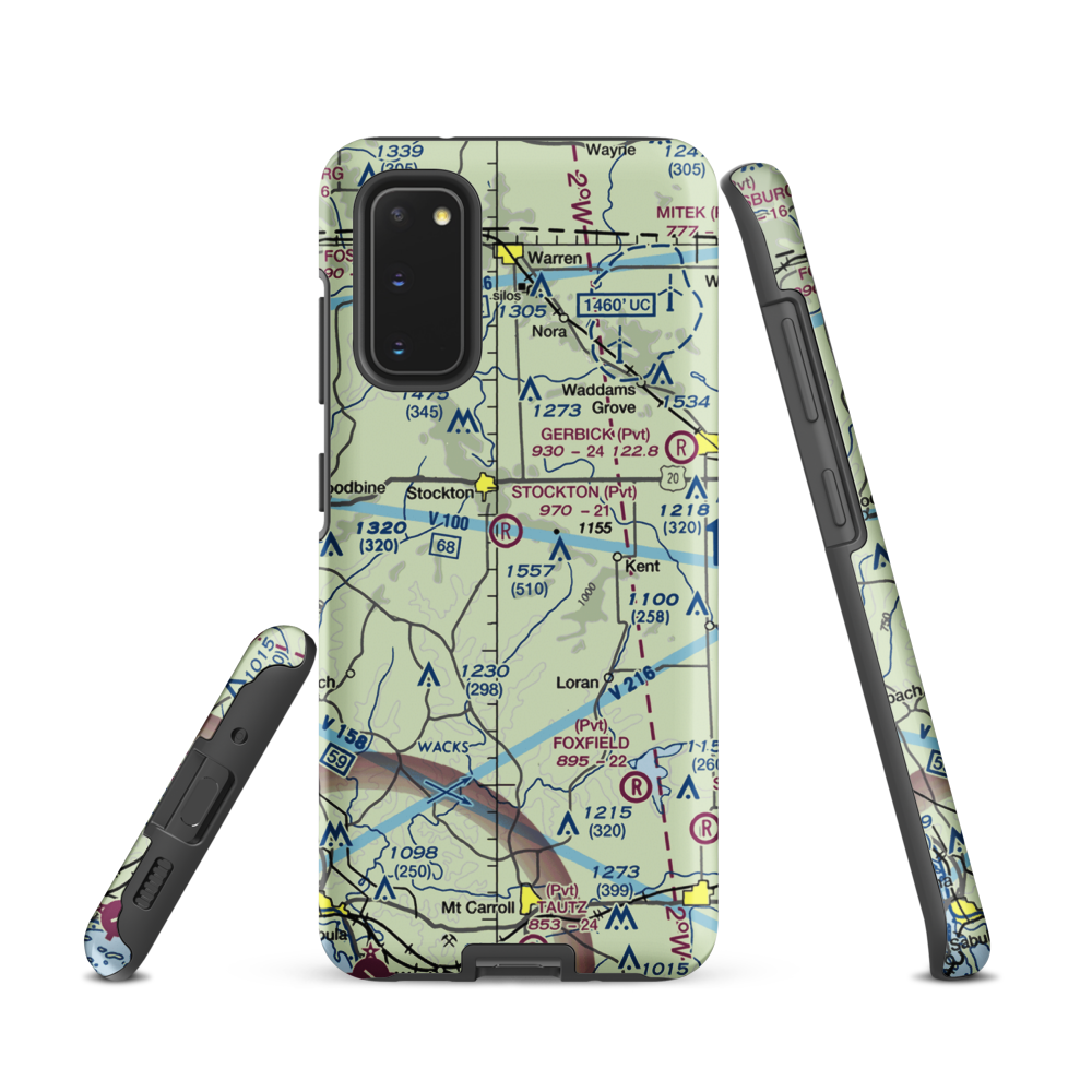 John L Coppernoll Airport (4LL3) VFR Sectional Samsung Phone Case Samsung Galaxy S20 model shown