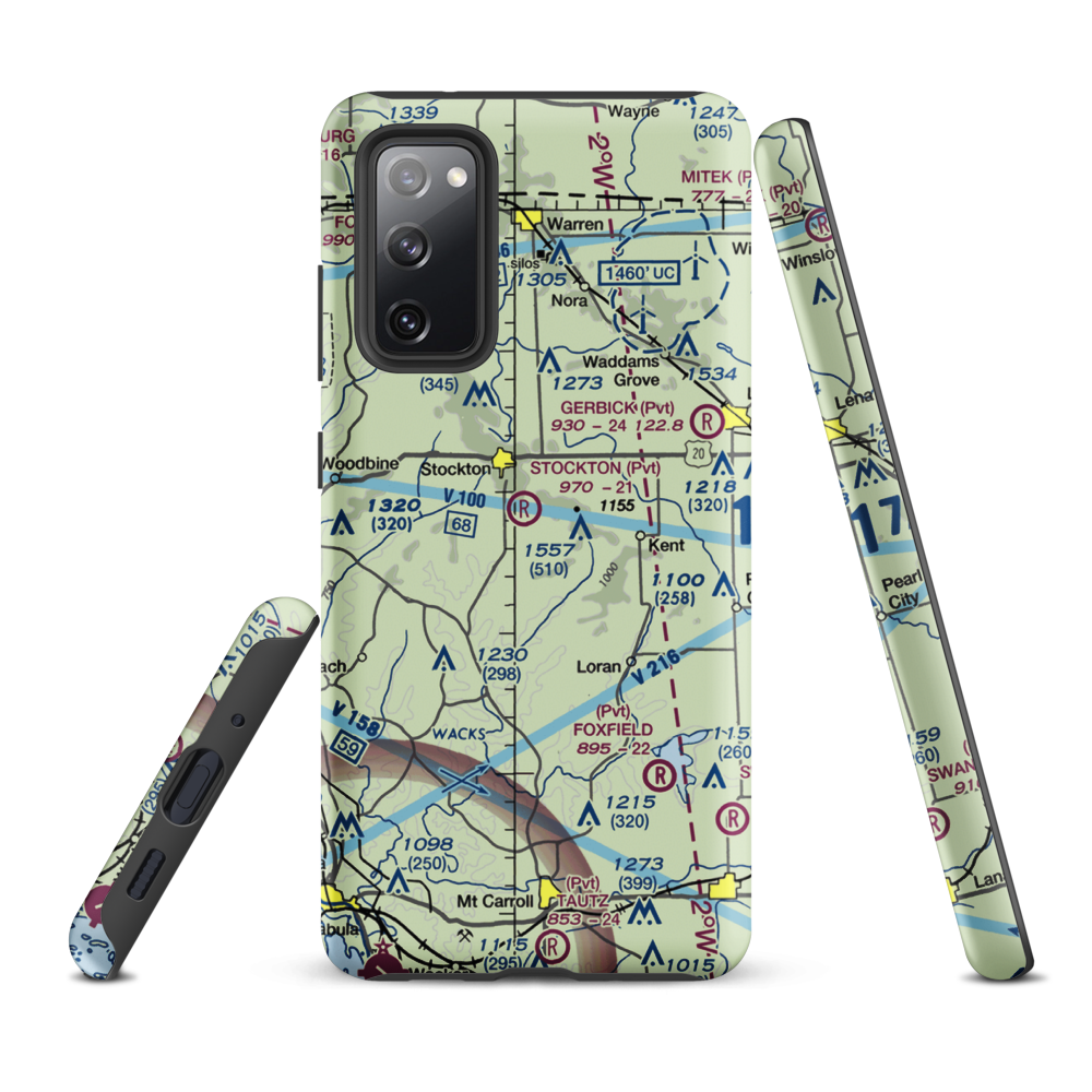 John L Coppernoll Airport (4LL3) VFR Sectional Samsung Phone Case Samsung Galaxy S20 FE model shown